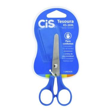 Imagem de Tesoura Escolar Para Canhotos KS-269L CIS Azul, Azul