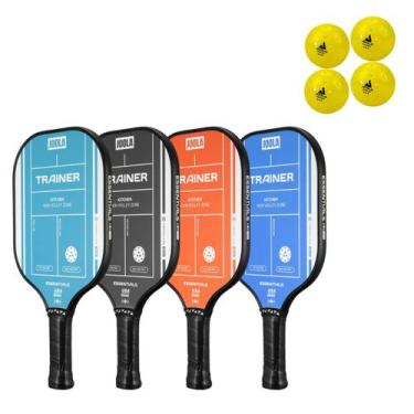 Imagem de Kit de Pickleball JOOLA com 4 Raquetes para Treinamento Bola de Pickle