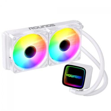 Imagem de Water Cooler Gamer Round5 Eurus 240 ARGB Branco