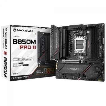 Imagem de Placa Mãe Maxsun Terminator B850M Pro II WiFi7, Chipset B850, AMD AM5,