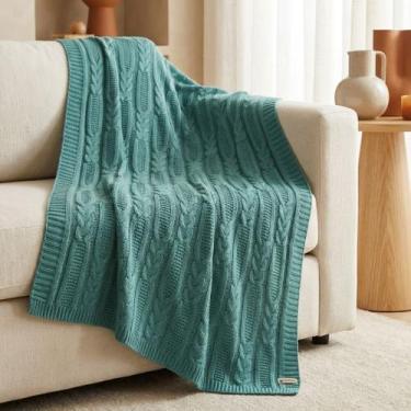 Imagem de Manta Sofa Trico Decorativa 150x90cm Usufruto Tricot c3, MENTA