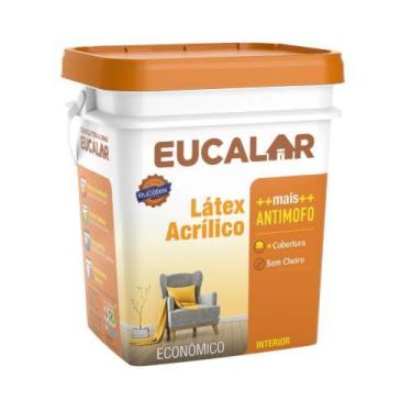 Imagem de Tinta Econômica Eucalar Acrílica Azul 18 Litros Balde Eucatex