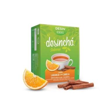 Imagem de Desinchá Sabores - 10 Sachês Laranja com Canela - Desinchá