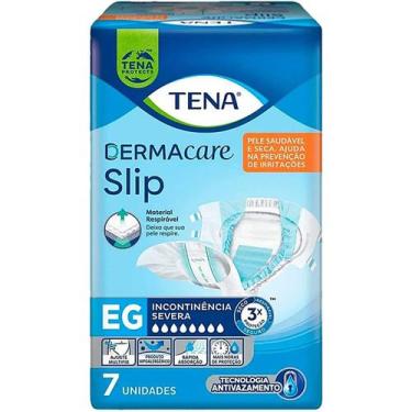 Imagem de Fralda Geriátrica Tena Dermacare Slip Tam EG - 07 unidades