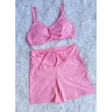 Imagem de Short e Top com bojo Conjunto Academia Feminino Fitness - PIJAMAS VIÇO