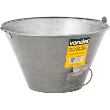Imagem de Balde para concreto 10 litros metálico envernizado - Vonder