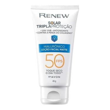 Imagem de Protetor Facial Avon Renew Solar Hialurônico Matte Fps50 40g - Congrat