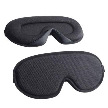 Imagem de Mascára Dormir Viagem Sono 3D Ajustável Respirável - Capitech Store