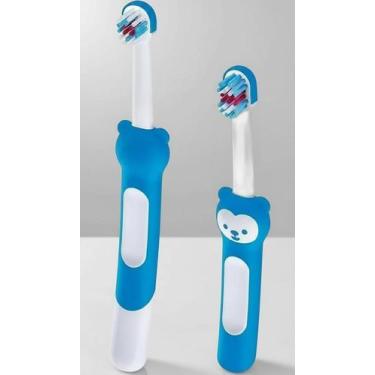Imagem de Kit 2 Escovas de Dente Infantis Treinamento Azul - Congratulations Sto