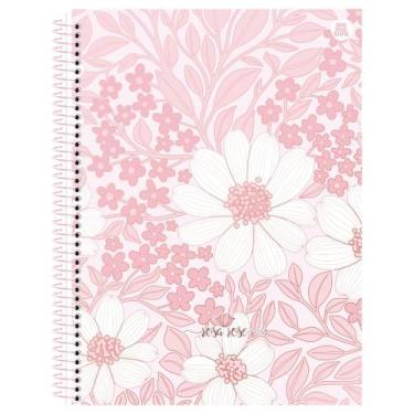 Imagem de Caderno Espiral Universitário Capa Dura 10 Matérias 160 Folhas Rosa Ro