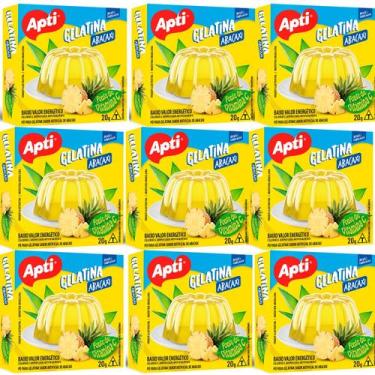 Imagem de Kit 9 Gelatinas em Pó Abacaxi Apti Sobremesa Prática, Vitaminada