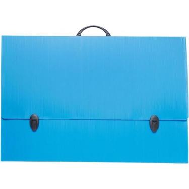 Imagem de Maleta Novaonda com ALCA A-2 Azul C/FECHO 3,5CM - Polibras