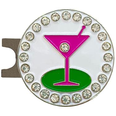 Imagem de Marcador de bola de golfe Giggle Golf Bling 19 furos com um clipe de chapéu padrão para mulheres