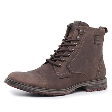 Imagem de Bota masculina couro forrada garagem Lecas 9162 marrom Cor:Marrom;Tamanho:37;Genero:Masculino
