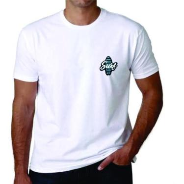Imagem de Camiseta Masculina Branca Conforto Rotina Urbano Esporte - Hifen