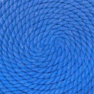 Imagem de Corda de algodão trançado natural West Coast Paracord – Corda artesanal – Corda tripla super macia e forte para esportes, decoração, artesanato, macramê, uso interno (3,5 cm x 1,8 m, azul real)