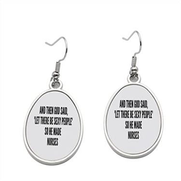 Imagem de Brinco He Made Nurses – Brincos com pingente para meninas – Presente de festa de aniversário dos namorados