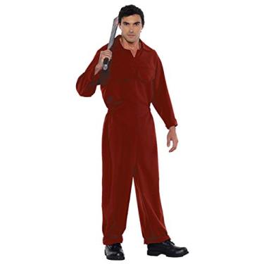 Imagem de UNDERWRAPS Macacão masculino terror fantasia caldeira - vermelho, Vermelho, X-X-Large