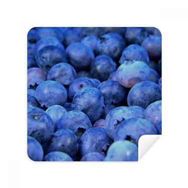 Imagem de Fresh Blueberry — Óculos de limpeza de tela com frutas tropicais, tecido de camurça, pacote com 2
