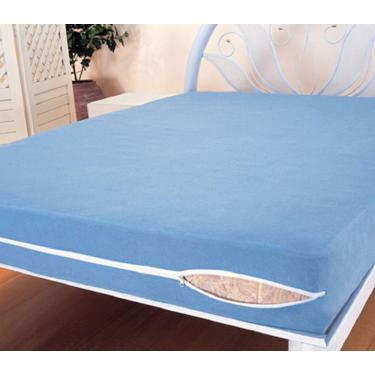 Imagem de Kit 2 Capas Protetora Colchão Solteiro Poliester azul