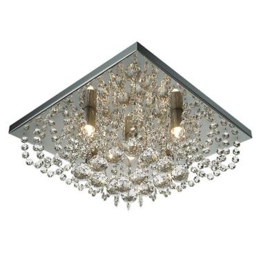 Imagem de Plafon Lumix LN145 47cm Quadrado Transparente G9