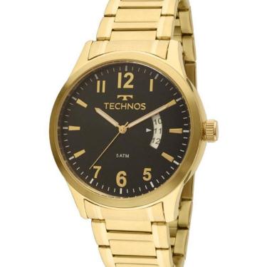 Imagem de Relógio Masculino Technos Dourado Banhado Ouro 2115Ktptdy4P