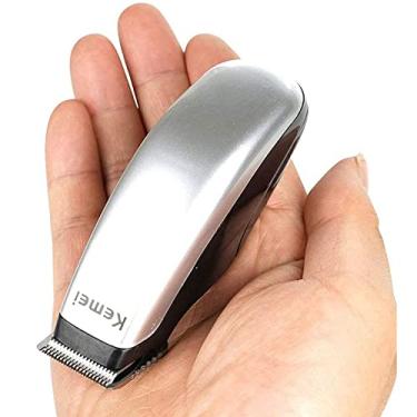 Imagem de KEMEI Mini Clippers aparador de pelos sem fio, kit de corte automático com tesouras de aço inoxidável