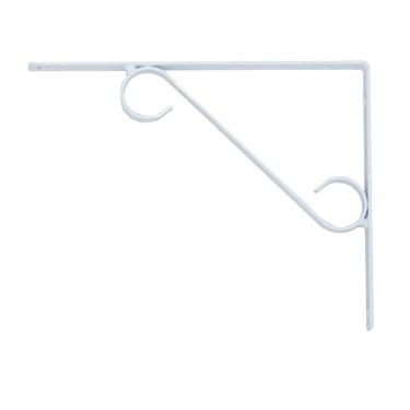 Imagem de Cantoneira Branca Suporte de Parede Prateleira em S 25x20cm