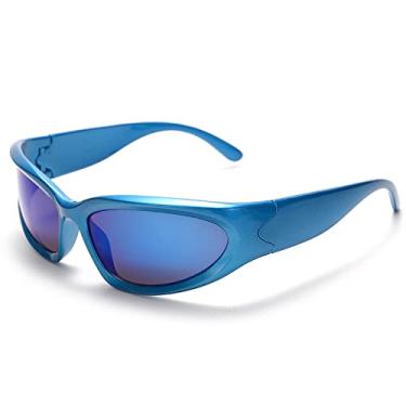Imagem de Óculos de sol polarizados femininos masculinos design espelho esportivo de luxo vintage unissex óculos de sol masculinos motorista tons óculos uv400,20, como mostrado
