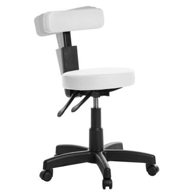 Imagem de Cadeira Mocho Ergonômica Estética Odontologia Branco RV