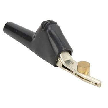 Imagem de Clipe de jacar¨¦ de metal, conector de crocodilo grampo de teste sortimento de chumbo de teste de bateria el¨¦trica com agulha, bra?adeira de teste de comunica??o de telecomunica??es 25m(Black), cl