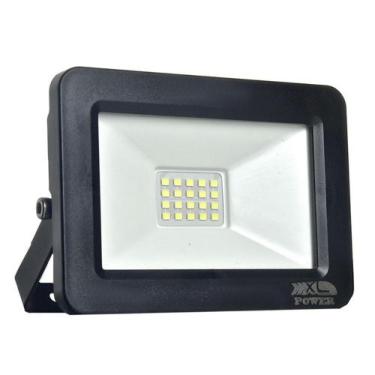 Imagem de Refletor Micro Led Ultrathin 100W Branco Frio Black Type