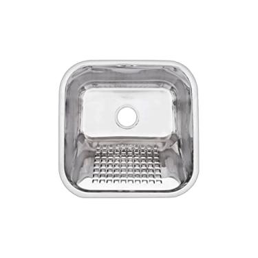 Imagem de Tanque Lavar Roupas Inox 22lt - Tecnocuba 40x40x22cm Square