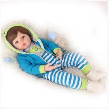 Boneca Bebê Reborn Menino Baby Dolls Em Vinil 45cm em Promoção é no Buscapé