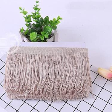 Imagem de 1 peça 15 cm de largura de poliéster borla densa franja aparar rendas saia de dança de palco latino vestuário acessórios diy, 7