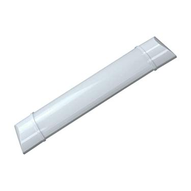 Imagem de Luminária Linear LED 18W 60cm de Sobrepor 6500k Branco Frio Slim Tubular Calha Fina Bivolt 110V/220V Base Completa