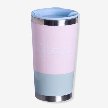 Imagem de Copo Viagem 400 Ml Aço Inoxidavel Tony Gratidão ZC 10024397