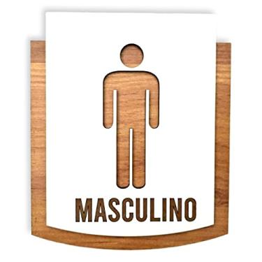Imagem de Placa De Sinalização | Masculino - MDF 15x13cm