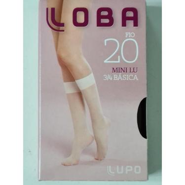 Imagem de Kit 6 Pares Meia 3/4 Fina Fio 20 Loba Lupo 5510. Cor:Brown.