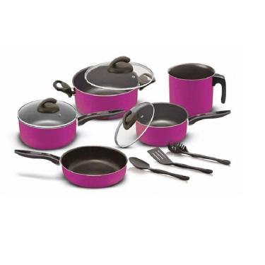 Imagem de Conjunto De Panelas Teflon Lilás Elegan Antiaderente