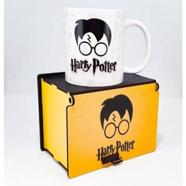 Imagem de Caneca Harry Potter De Porcelana + Caixa Em Mdf - Andriolo Shop