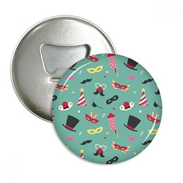 Imagem de Emblema multifuncional com ímã de geladeira, carnaval de Veneza com cabeça de chapéu formal