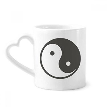 Imagem de Caneca com estampa de Taichi China café cerâmica copo de coração de vidro