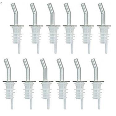 Imagem de 12 bicos de azeite de oliva, dosador de licor, bico de vinho, bico de uísque, fluxo livre, bico de despejo (bico transparente sem gola)