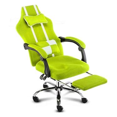 Imagem de cadeira de escritório escrivaninha e cadeira cadeira de computador ergonômica reclinável cadeira de escritório cadeira giratória cadeira de apoio para a cintura cadeira de jogo (cor: verde) needed