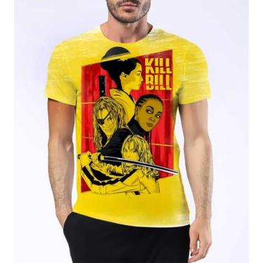 Imagem de Camisa Camiseta Kill Bill Filme Amarelo Espada Vingança 4 - Estilo Kra