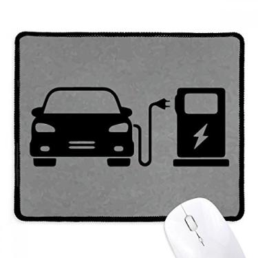 Imagem de Black Charing Energy Vehicles Protect Environment Mousepad Tapete de borracha para jogos