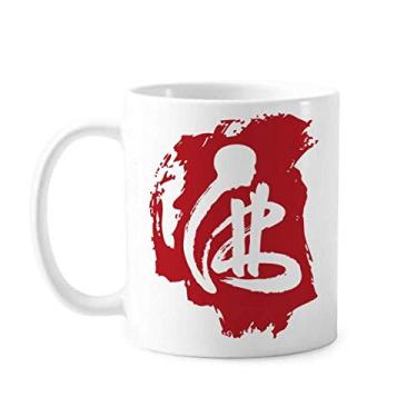 Imagem de Caneca personalizada com personagem vermelho Caneca cerâmica café porcelana louça
