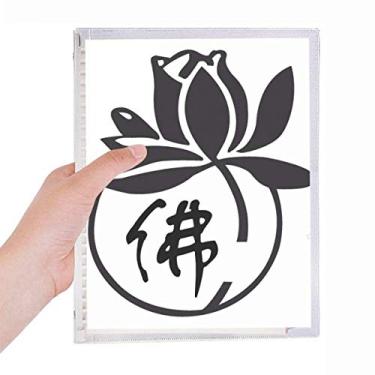 Imagem de Caderno de personagens de lótus Culture Religion com folhas soltas e diário recarregável