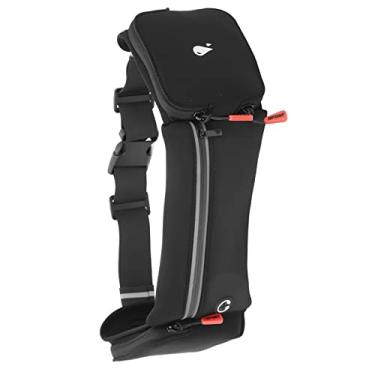 Imagem de Tbest Cinto de corrida, bolsa de cintura de corrida, cinto de hidratação, suporte para garrafa de água, impermeável, para caminhadas, escaladas, esportes ao ar livre, fitness (preto)
